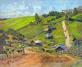 ノヴゴロド県の村 1912年 コンスタンティン・ユオン計画 シーン 風景